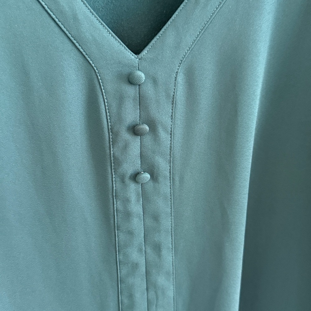 Dark Green Women's Top - Picture 3 of 5